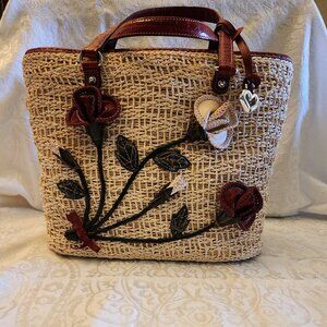 BRIGHTON PATRICIA STRAW FLORAL